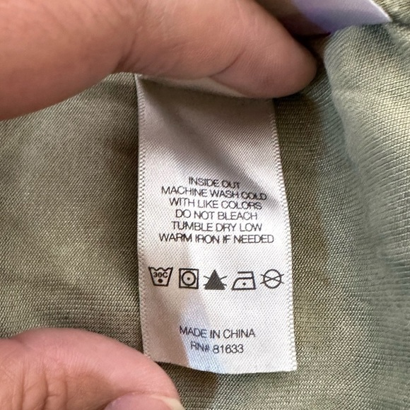 Kenneth Cole Reaction Light Weight Army Green Hooded Vest Size S - Picture 5 of 9